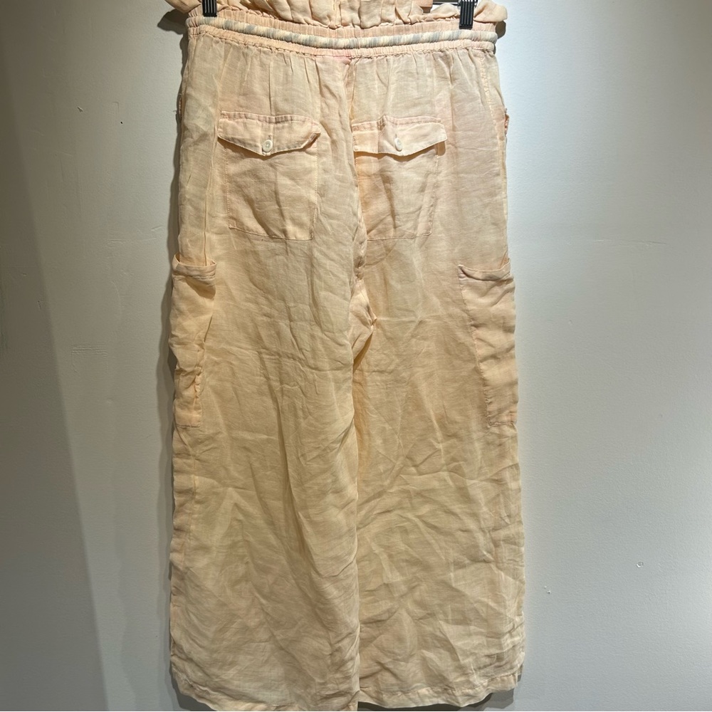 Anthropologie Cream Wide Leg Pants - Picture 5 of 8